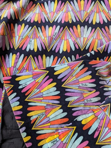 Emilio Pucci 1960s velvet jacket 10 psychedelic vintage retro designer RARE - Picture 12 of 18