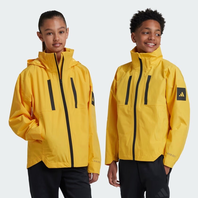 Size XL- Adidas Kids Myshelter RAIN.RDY Jackets, Active Gold. | eBay