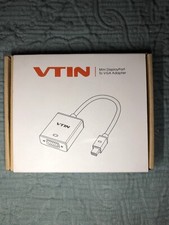 VTIN Mini Display Port To VGA Adapter Cord White