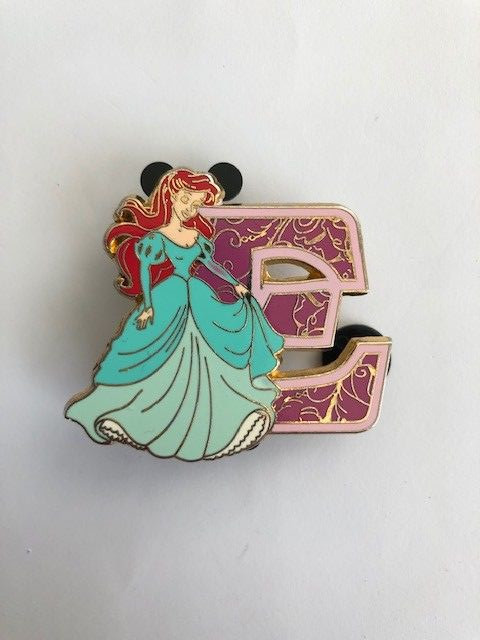 disney princess letters ariel e alphabet the little