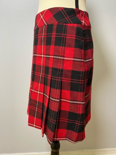 Falda plisada de colección Sastre B. Musgo para mujer talla 2 tartán a cuadros mini forrada en A Academia - Imagen 4 de 11