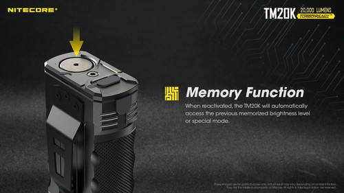 Nitecore TM20K 20.000 Lumen wiederaufladbare Taschenlampe - Bild 7 von 11