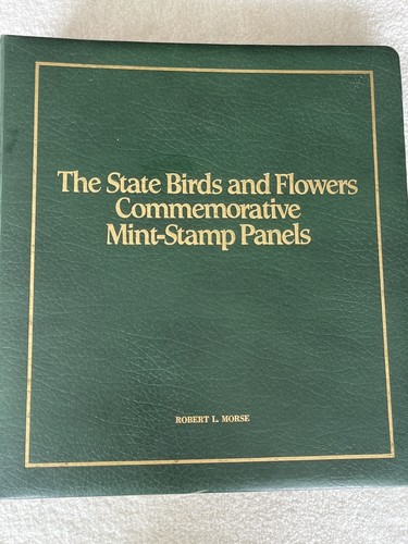State Birds & Flowers Commemorative Mini Stamps Panels Complete Album - Picture 1 of 24