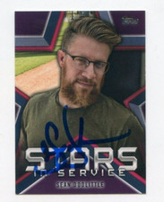 SEAN DOOLITTLE SIGNED 2021 TOPPS STARS IN SERVICE BASEBALL CARD AUTO