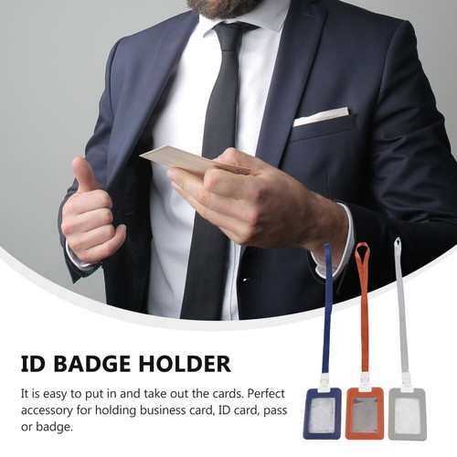3pcs Vertical Badge Holder Pass Pouch Case Holder with Lanyard - 第 3/12 張圖片