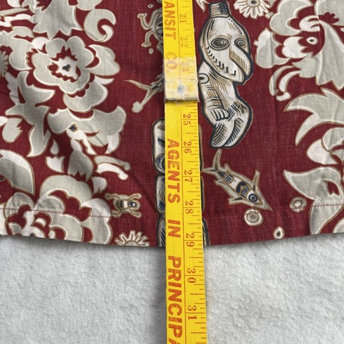 Vintage Reyn Spooner Mens Shirt XL Red Hawaiian Tiki 90s Short Sleeve Button Up - Picture 8 of 8