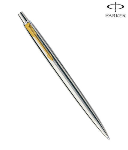 PARKER JOTTER STEEL GT RETRACTABLE BALL POINT PEN WITH FREE WORLDWIDE SHIPPING - Photo 1 sur 2