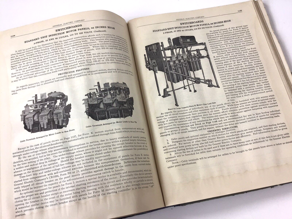 1921 General Electric Catalogue GE FANS MOTORS Generators INSULATORS