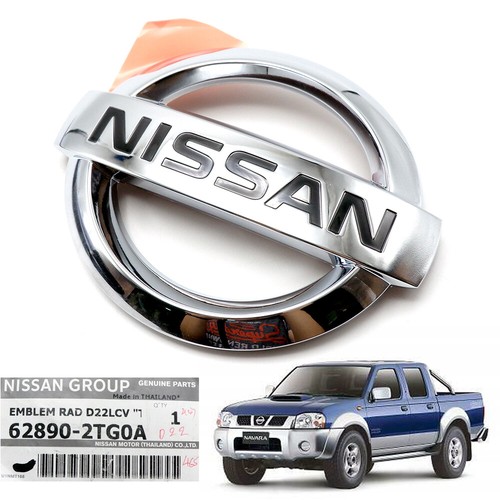 Fits Nissan D22 Navara Frontier 1997 05 Front Logo Emblem Decal Chrome - Picture 4 of 7