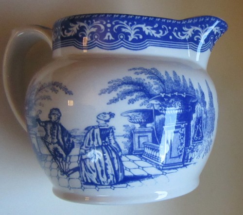 Spode Blue Room Continental Views Creamer 3 3/8" Tall Made in England - Picture 8 of 9