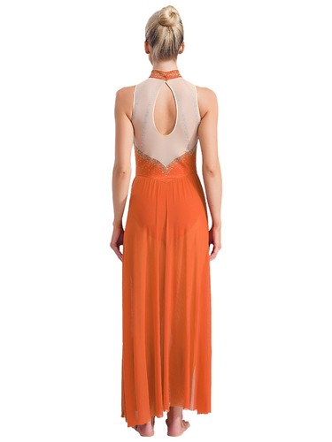 Womens Adult Lyrical Dress Ballet Ballroom Dance Costume Latin Skating Dancewear - Picture 22 of 85