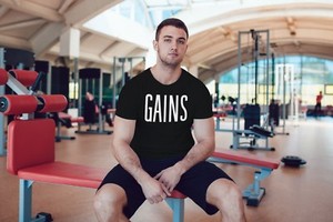 Gains-Bodybuilding-Workout-Shirt-Motivational-Tee-Shirt-Men-Gym-T-Shirt-Fitness