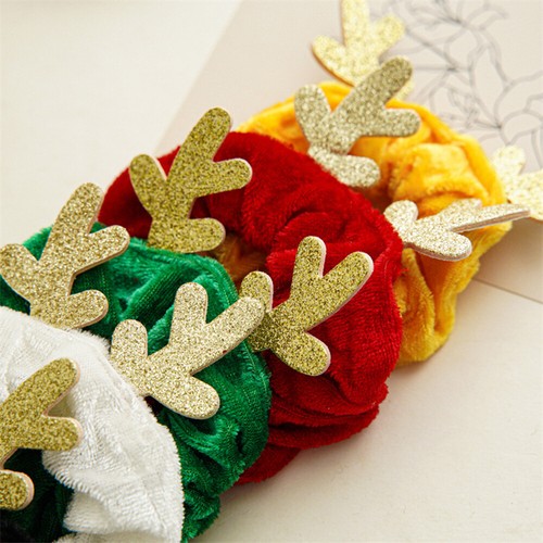 Cuerda de pelo crujiente de terciopelo de Navidad Little Bell anillo de pelo lazos elásticos para el cabello - - Imagen 11 de 25