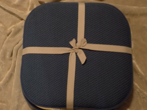 2 pc Memory Foam Chair Pads Non-Slip Backing Soft Comfortable Cushion NEW! - Picture 2 of 2