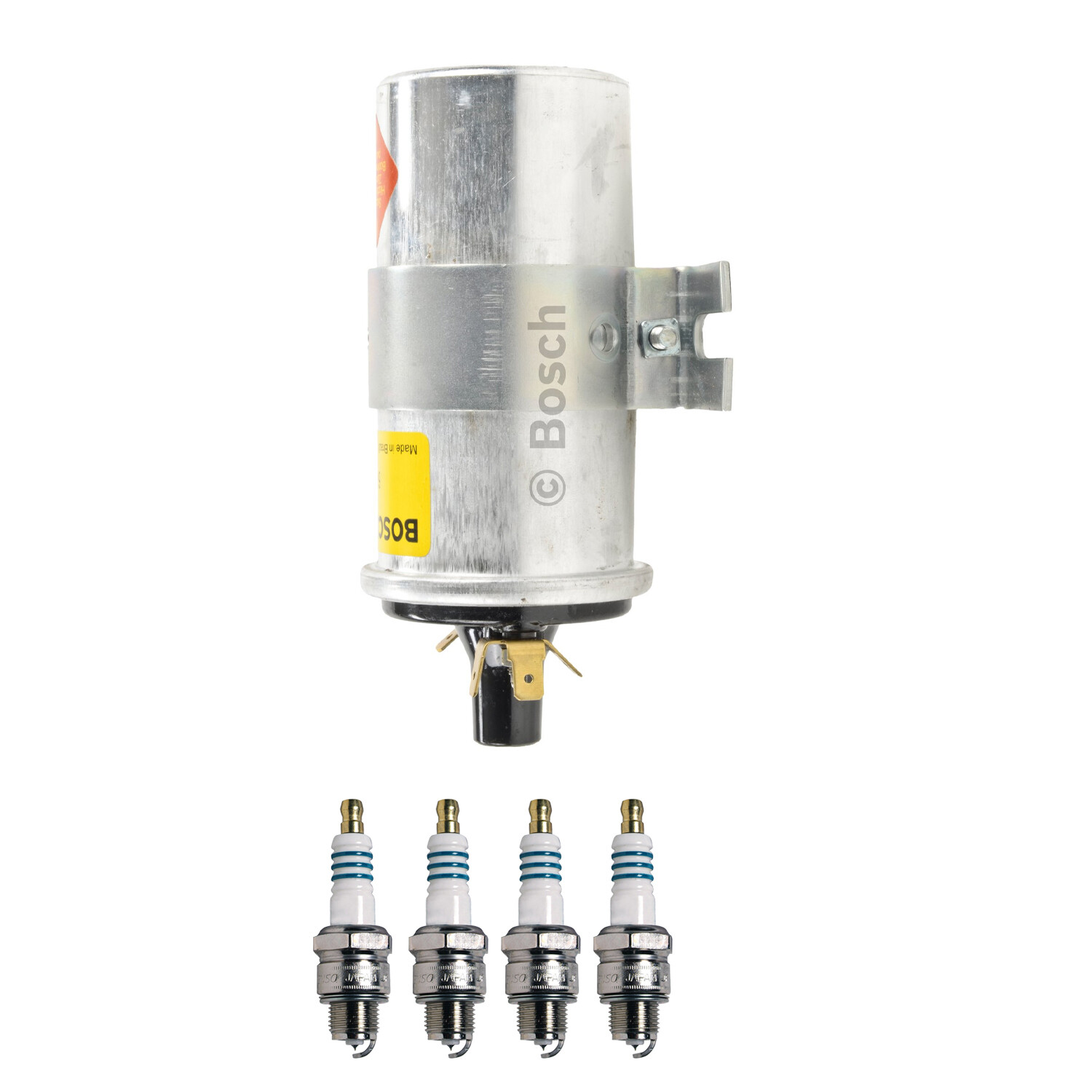 Bosch 1 Ignition Coil Denso 4 Iridium Power Spark Plug Kit For 356B Beetle H4