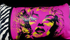 Marilyn Monroe Silkscreen Pillow Popart Sexy Movie Star Icon New W/Tag Pink