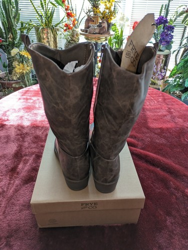 Neu mit Etikett Frye&Co Damen brauner Stapelabsatz Cowboystiefel, Größe 7M - Bild 6 von 7