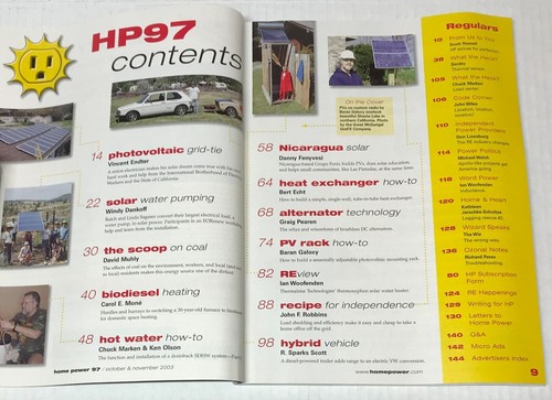 Lot of 7 Home Power Magazines 2003 - 2004 - 2005 VINTAGE MAGAZINES Lot D - Picture 3 of 8