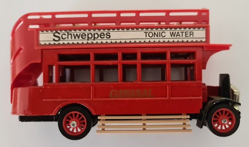 MATCHBOX MODELS OF YESTERYEAR 1922 A.E.C. S Type Omnibus Y-23 Schweppes Tonic - Picture 4 of 11