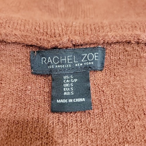Rachel Zoe Open Front Wool Cardigan Sweater Vest Sleeveless Hooded Pockets Small - Bild 8 von 12