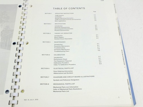 Tektronix 7A26 Dual Trace Amplifier Instruction Manual with Schematics - Picture 3 of 6