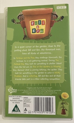 Bill & Ben - Flowerpot Men - Flobbadobba Fun! - VHS Video 2001 Children’s Kids - Picture 2 of 3