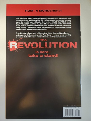 Revolution #1 2 3 4 5 Complete IDW 2016 Series Transformers GI Joe D Variants - Picture 4 of 10