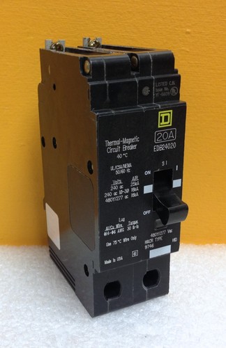 Square D EDB24240 480Y / 277V, Disyuntor Magnético Térmico, Nuevo en Caja - Imagen 1 de 2