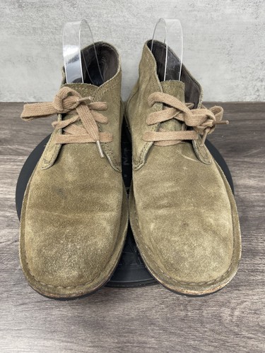 John Varvatos Shoes Mens Size 7 Chukka Boot Brown Suede Star Hipster Mid Top - Picture 3 of 13