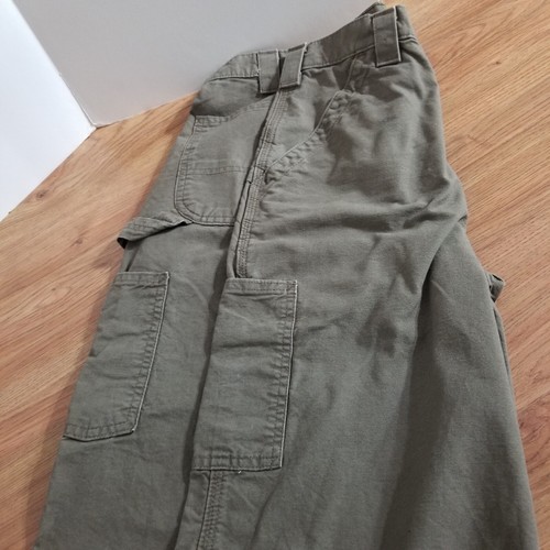 Carhartt Latzhose Passform braune Arbeitshose Gr. 33 x 33 B151 LBR Herren Hammerschlaufe - Bild 11 von 24