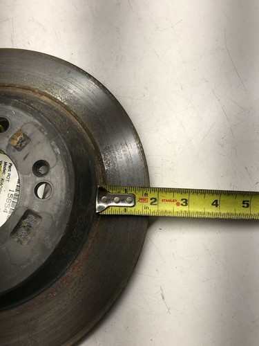 2016 KIA OPTIMA Rear Brake Disc Rotor Cross Drill Slotted Driver Left LH Used - Picture 9 of 16