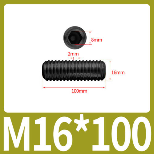 Schwarz Stahl konkav Madenschraube Grade 12.9 Innensechskantschrauben metrisch M1.6 - M24 - Bild 176 von 205