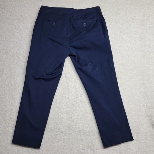 Chaps Straight Women's Size 4 Blue 5-Pocket Low Rise Dark Wash pants - Picture 8 of 11