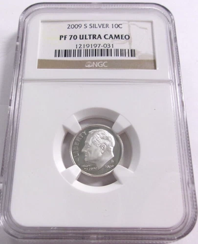 2009 S Roosevelt Silver Dime Proof NGC PF70