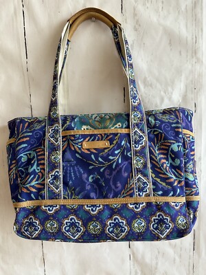 Dena Designs Women's Canvas Blue Paisley Tote
