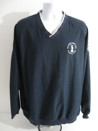 Ashworth Golf British Open 2006 Water Wind Resistant Mens Jumper XL Navy - Afbeelding 1 van 6