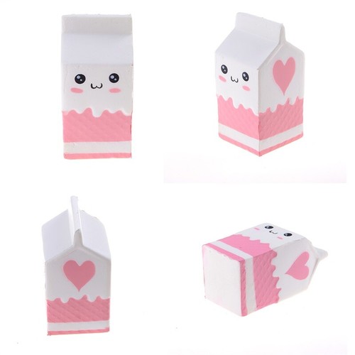 Cute Milk Box Slow Rising Scented Cartoon Bread Hand Pillow Toy 3-*- _yi - Zdjęcie 9 z 12