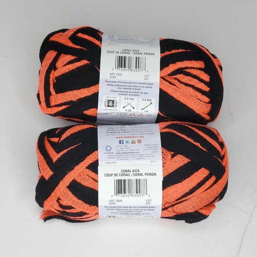 Red Heart Boutique Trio Band GARN 3,5 Unzen pro Stück 2 Knäuel KORALLE - Bild 2 von 2