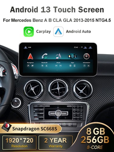 10.25'' Android Carplay Multimedia Touch Screen Navi For Benz W176 C117 W246 - Picture 1 of 11