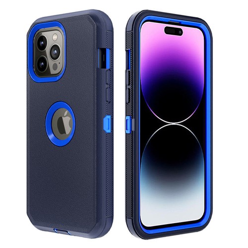 For iPhone 14 Pro 14 Plus 13 Pro Max Case Rugged Shockproof Cover+Tempered Glass - Picture 16 of 23