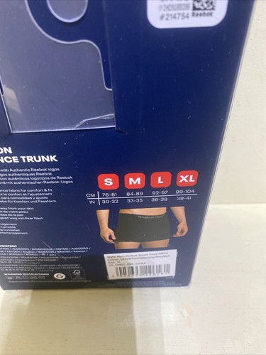Men’s Reebok Sports Cotton Performance Trunk Pack Of 5 Size XL Extra Large Finch - Picture 7 of 13
