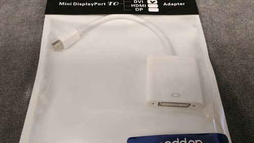 [NEW IN-BOX] +addon Mini DisplayPort to DVI Adapter (MDISPLAYPORT2DVIW) - Picture 2 of 3