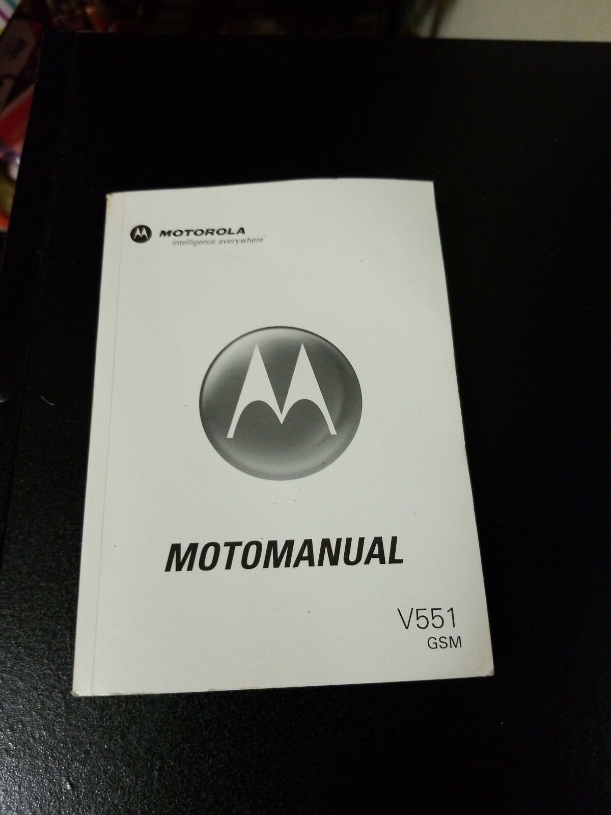 Motorola GSM V551 GSM MotoManual OWNERS MANUAL User Guide Flip Phone