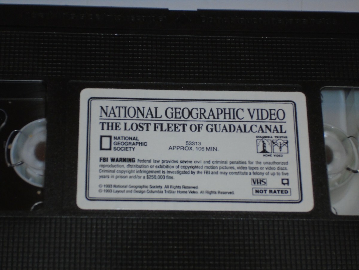 National Geographic Video The Lost Fleet Of Guadalcanal VHS