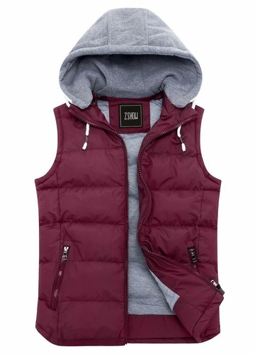 ZSHOW Chaleco Acolchado Para Mujer Chaqueta Gruesa Acolchada Extraíble Con Capucha Prendas de abrigo - Imagen 34 de 64