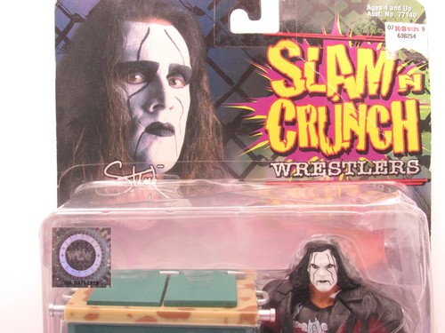 Wrestling Figure STING WCW/NWO Slam N Crunch Wrestlers MOC Toy Biz 1999 Rare🔥 - Bild 3 von 7