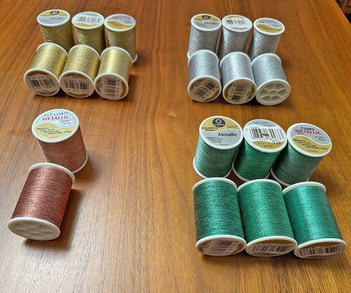 1 Spool Metallic Thread Coats & Clark D62Decorative Sewing/Craft - 4 Colors NOS - Picture 15 of 18