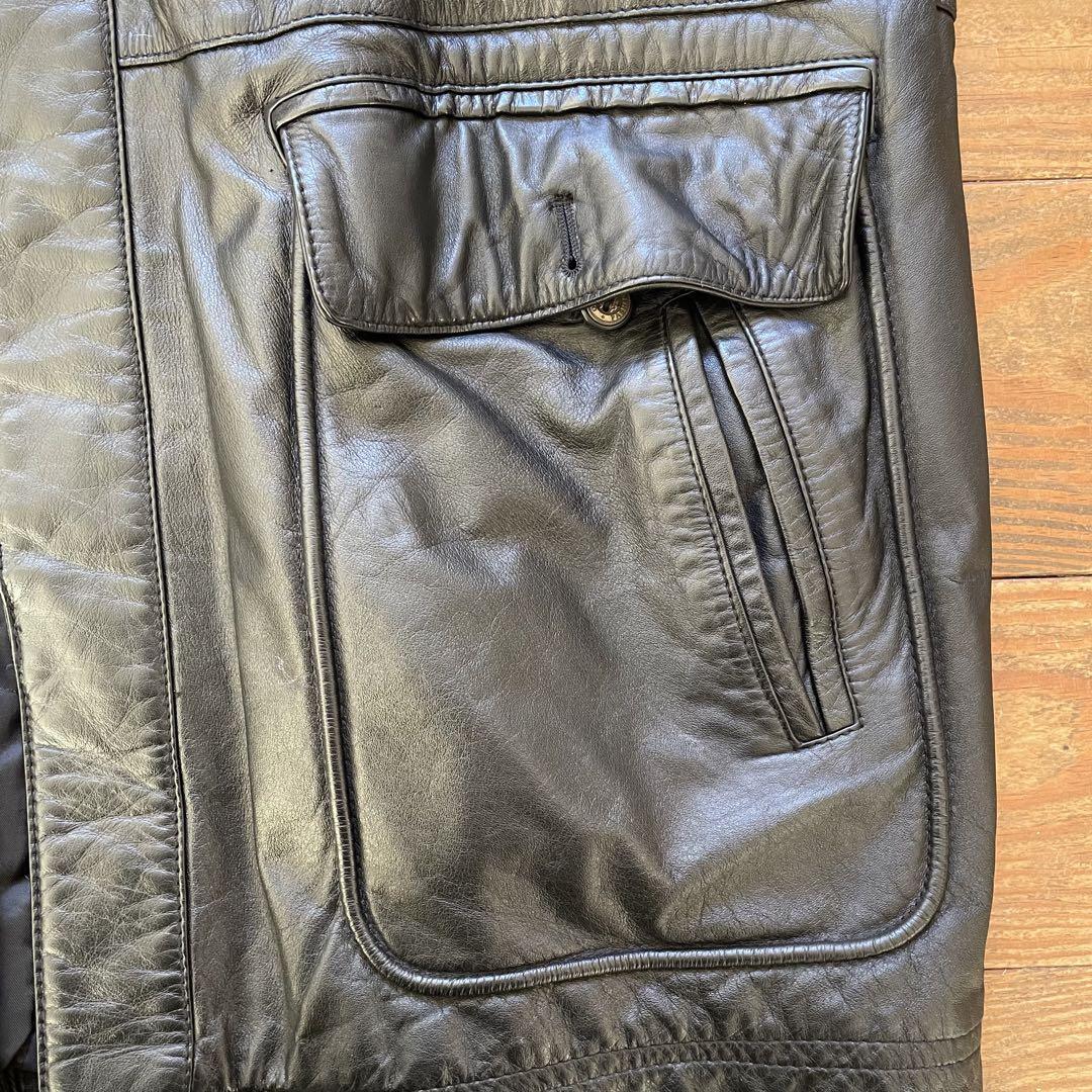 Vintage LOLD ANTHONY Leather Jacket Black Men's Size L From
