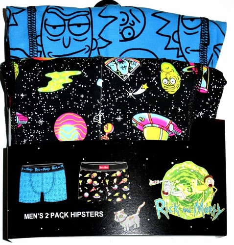 Rick and Morty Pants 2 Pack Primark Mens Underwear Hipster UK Sizes XXL - Picture 2 of 4