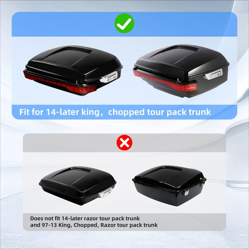 King Trunk LED Brake Turn Flow Tail Light Fit For Harley Road Glide 2014-25 - Picture 13 of 13